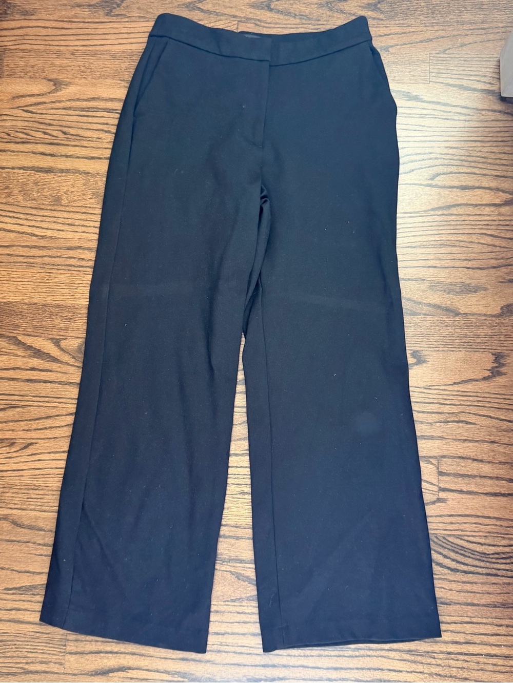 Quince Black Ultra-Stretch Ponte Trouser - size 8
